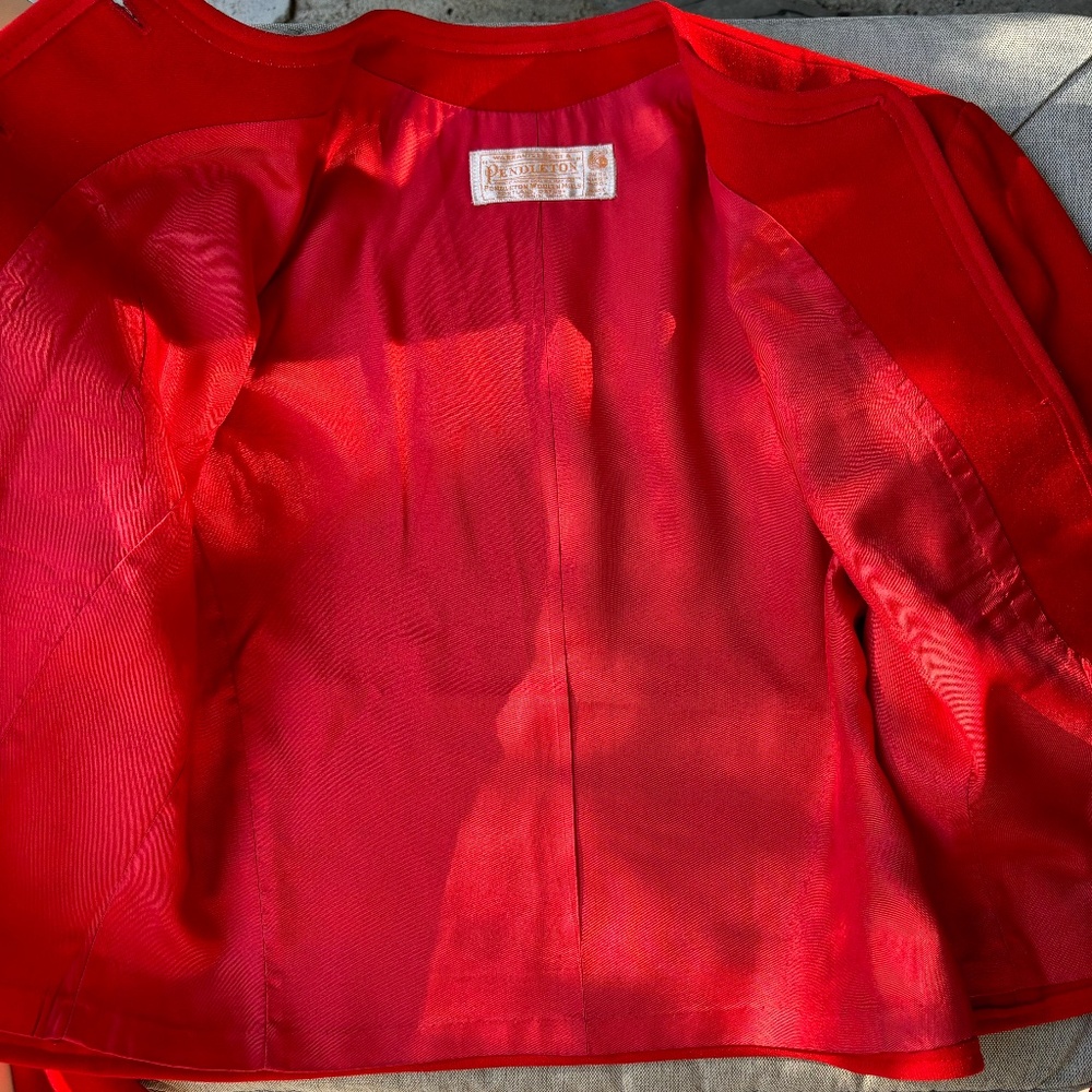 Pendleton Wool Cropped Blazer - image 7